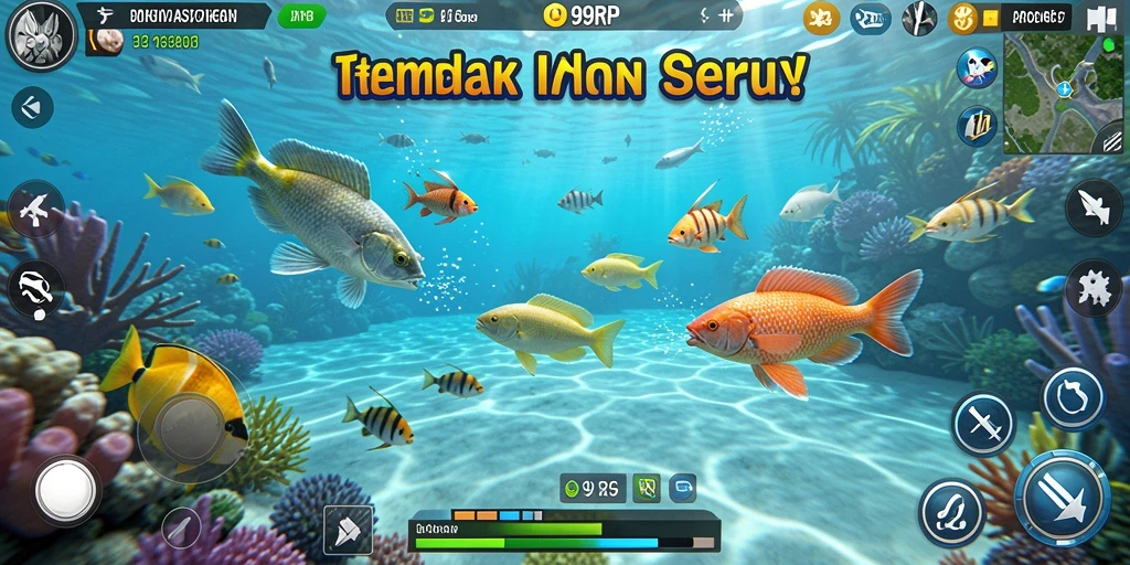 Gameplay seru menembak ikan di lautan yang menakjubkan.