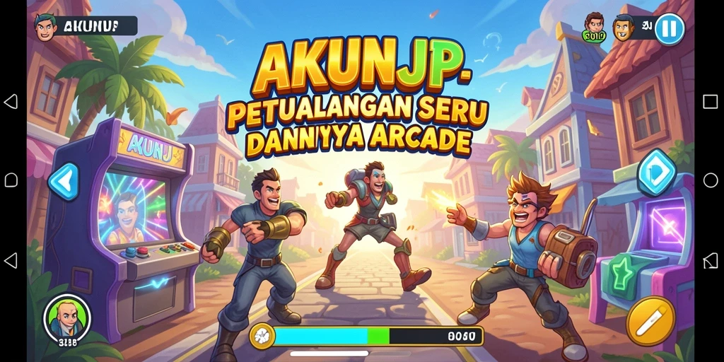Screenshot menampilkan aksi seru gameplay AKUNJP yang menantang.