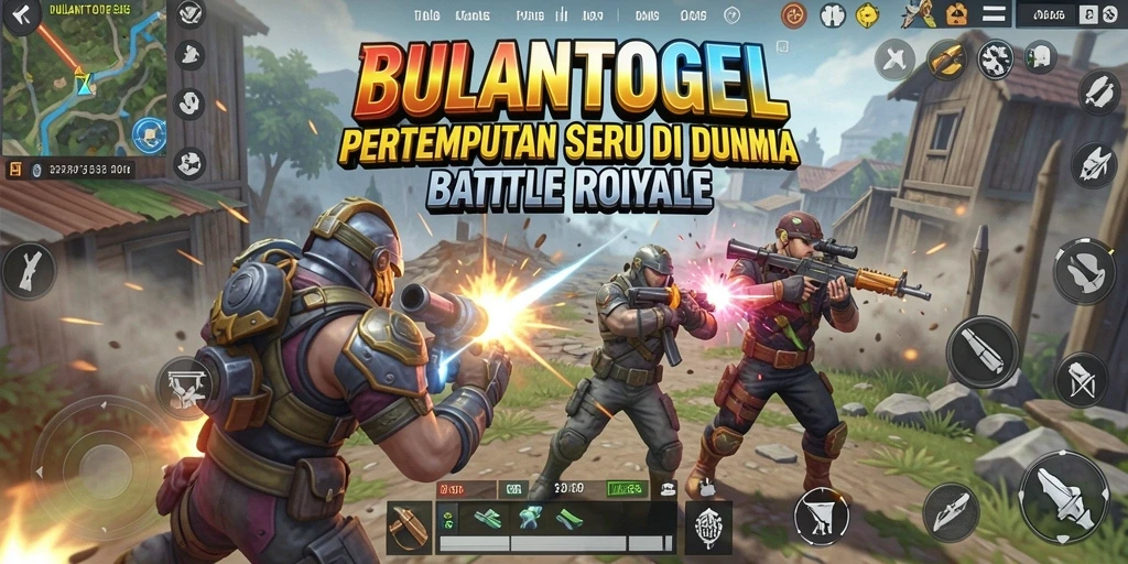 Tangkapan layar dari gameplay pertarungan di BULANTOGEL.