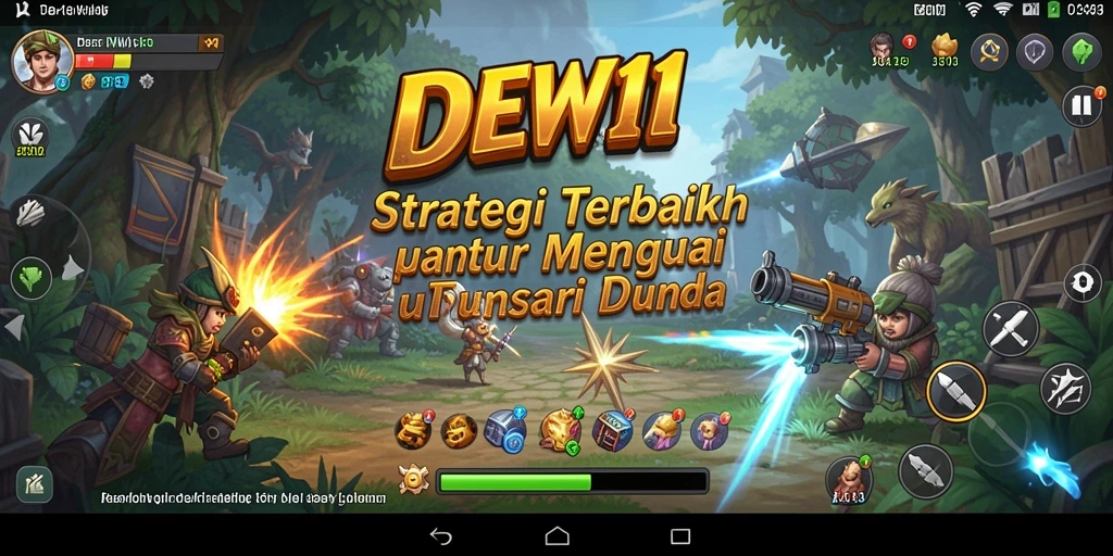 Tangkapan layar gameplay DEWI11 menampilkan strategi pertempuran yang mendebarkan.