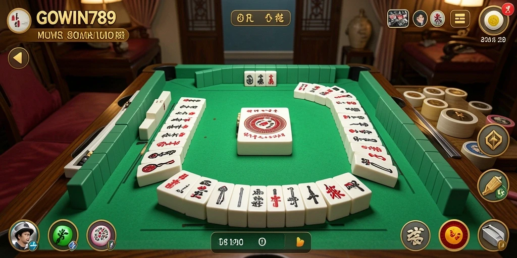 Screenshot GOWIN789 menampilkan gameplay Mahjong yang menarik dan interaktif.