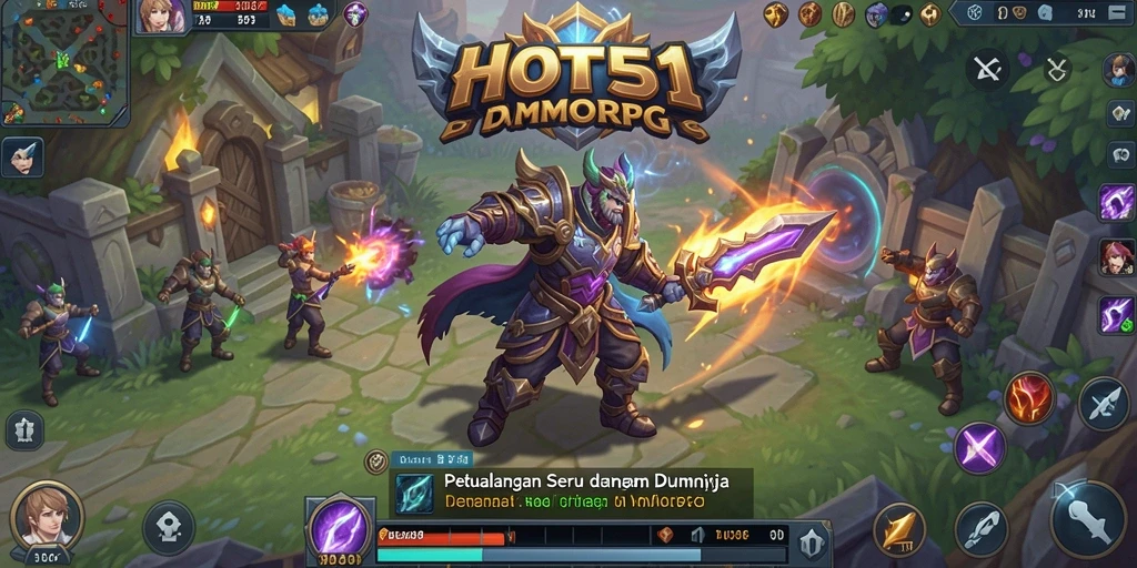 Menampilkan gameplay seru di dunia fantasi HOT51.