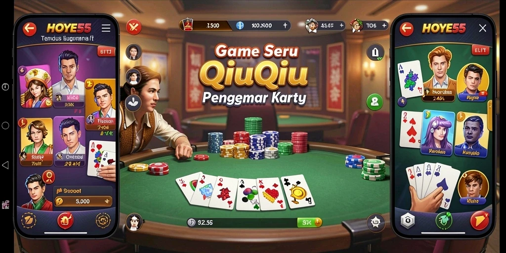 Screenshot gameplay QiuQiu yang seru di HOYE55.