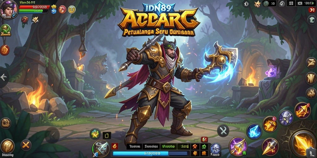 Tampilan gameplay seru dari IDN89 dalam genre ARPG.