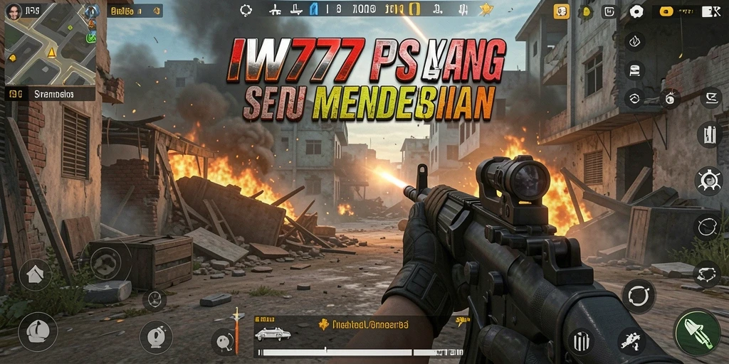 Screenshot terbaik IW777 menampilkan aksi gameplay FPS yang mendebarkan.