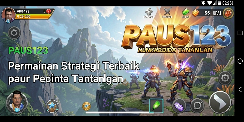 Tampilan gameplay menarik dari PAUS123 yang penuh strategi.