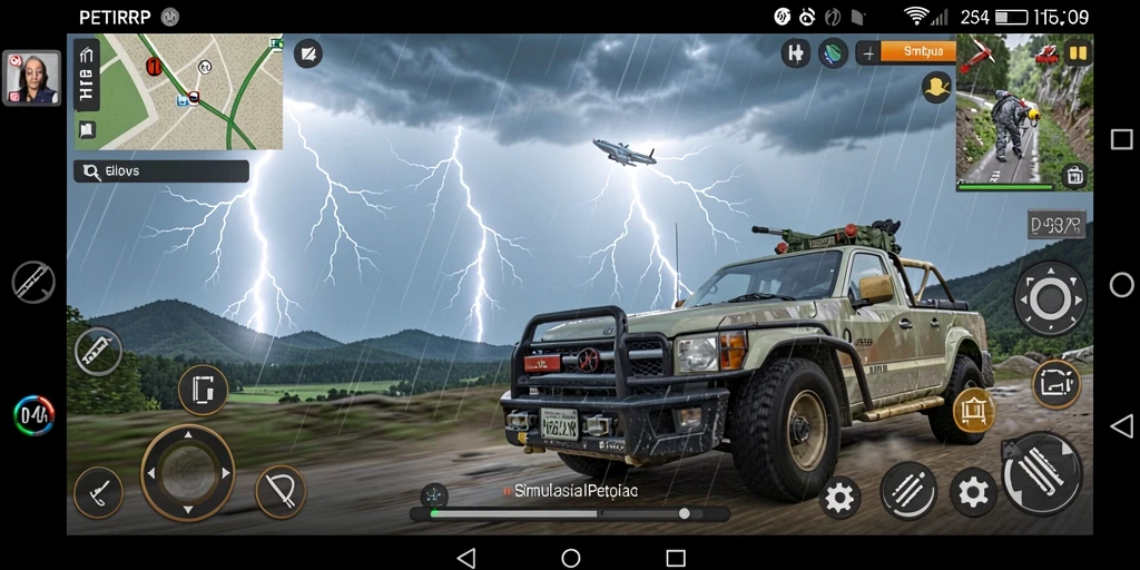 Screenshot utama PETIRRP menampilkan gameplay yang mendebarkan.