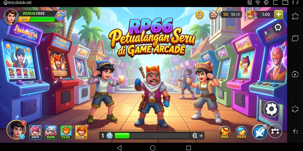 Screenshot gameplay RP66 menampilkan aksi seru di setiap level.