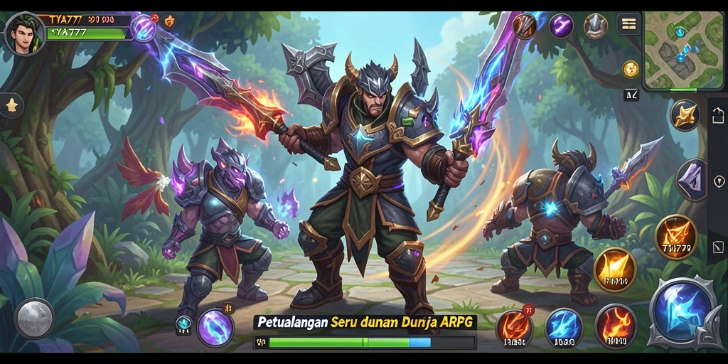 Gameplay mendebarkan dalam TYA777 yang menampilkan aksi ARPG.